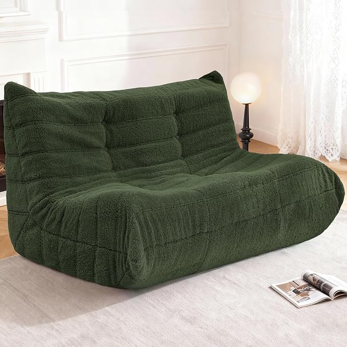 Bean Bag Loveseat Chair Big Sofa Beanbag Chair by Cansunna