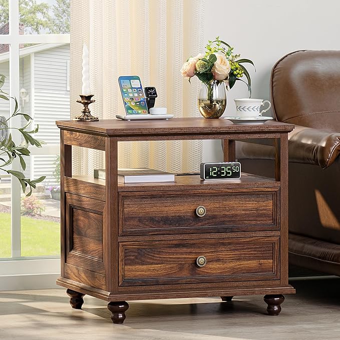 Joaxswe Farmhouse Nightstand Set of 2 - Image 4