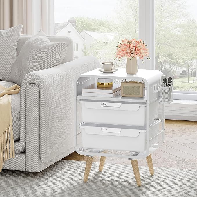 SYKIARIOL Kids Nightstand, Bedside Table, Cute End Table - Image 4