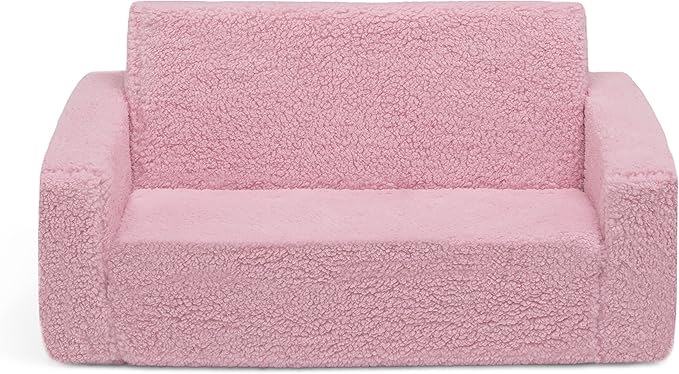 Delta Children Cozee Flip-Out Sherpa 2-in-1 Convertible Sofa to Lounger - Image 14
