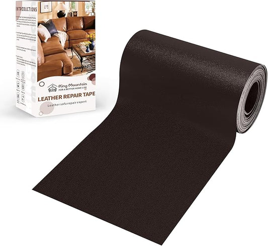 KING MOUNTAIN Leather Repair Patch, 4 x 63 Inches self Adhesive Leather Repair by ForABetterHomeLife