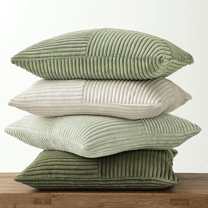 MIULEE Summer Light Green Decorative Throw Pillow Covers 20x20 Inch Set of 4 - Image 8