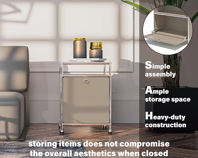 Elegant Matte Storage Cart - Image 4