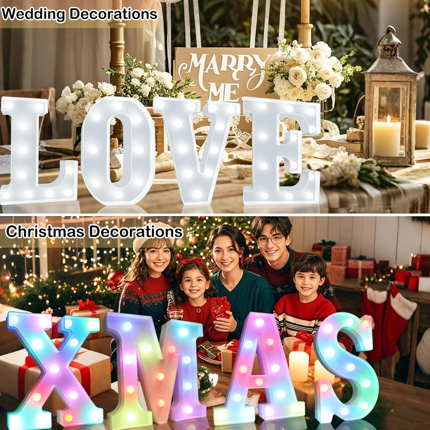 Light Up Colorful LED Marquee Letter lights, 18 Colors Changing Alphabet Letters Sign with Remote Timer for Night Light Girls Bedroom Wedding Birthday Party Lamp Christmas Home Bar Decor- Colorful R