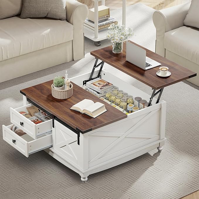 ALLSTAND 31.5" Lift Top Coffee Table by ALLSTAND