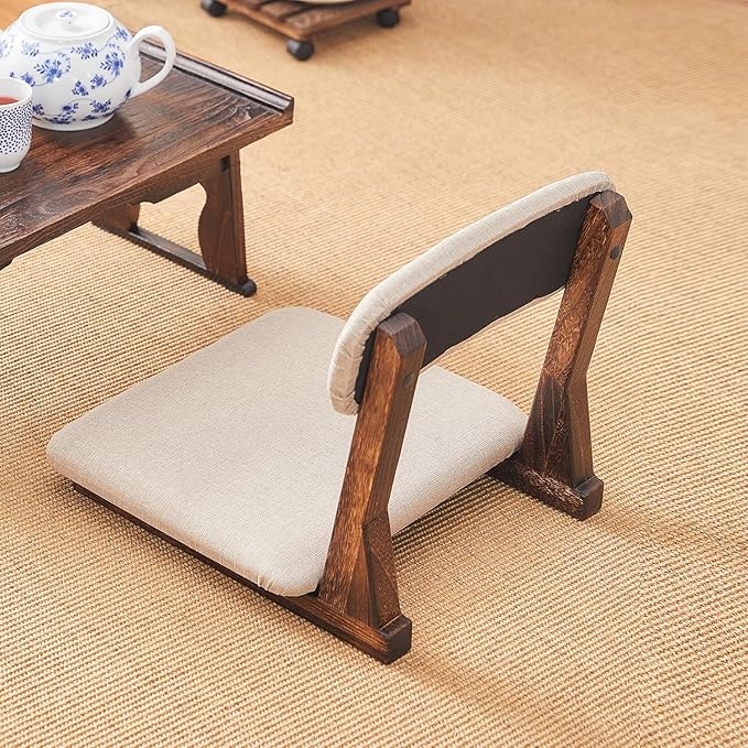 Meditation Chair with Back Support, Japanese Floor Chair, Back Jack - Image 2