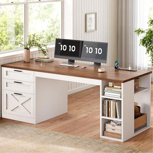 SEDETA 55.1" Farmhouse Office Desk by SEDETA
