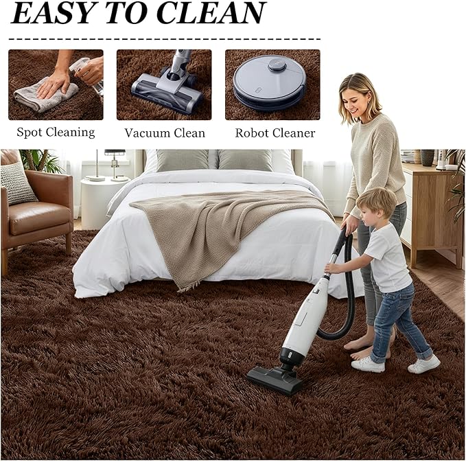 6x9 Area Rugs for Living Room Bedroom: Ultra Soft Fluffy Shag Rug Upgrade - Image 8