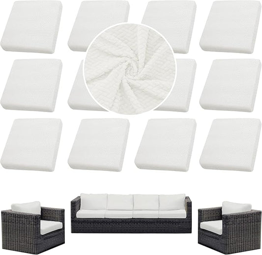 Outdoor Cushion Covers Set, Replacement by SUKAIKEQA