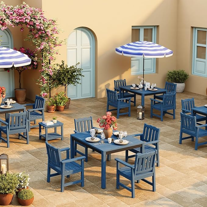 Stoog All-Weather Patio Chairs Set of 2, Heavy Duty Outdoor Chairs - Image 9