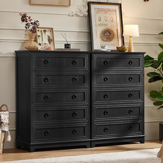 Joaxswe Farmhouse 5 Drawer Dresser by Joaxswe