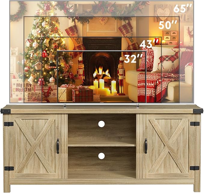 YESHOMY Modern Farmhouse TV Stand - Image 9