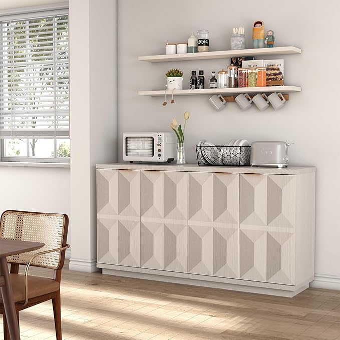 Brafab Buffet Cabinet, Wood Sideboard Cabinet - Image 7