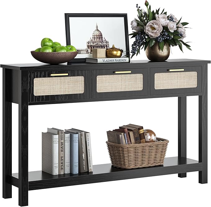 ELYKEN 51.2" Black Console Tables - Image 8