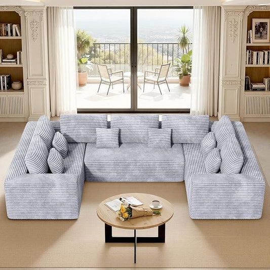 Luxanimarion 136'' Large Sectional Cloud Couches by Luxanimarion