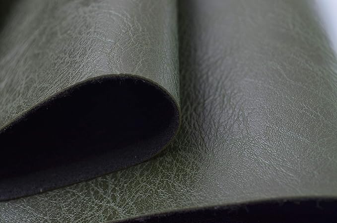 Wento Thick Faux Leather Fabric Soft Skin Grain PU Leather - Image 3