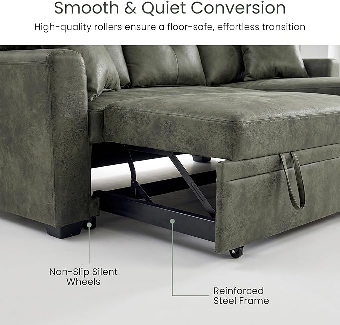 TYBOATLE Convertible Sofa Bed Couch - Image 7