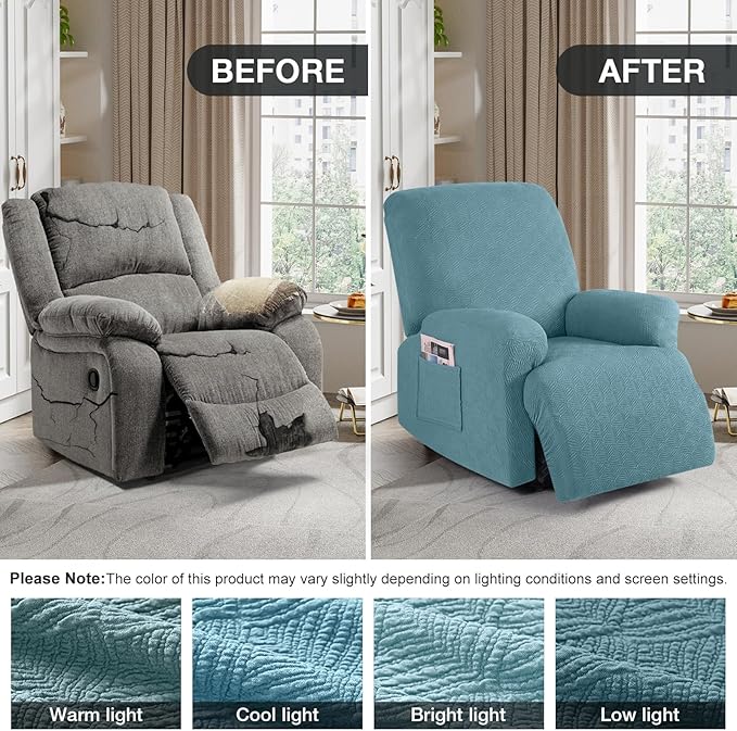 Timeles Recliner Covers Recliner Chair Covers Reclining Couch Covers Sofa - Image 4