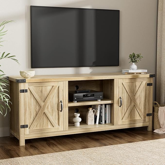 YESHOMY Modern Farmhouse TV Stand - Image 2
