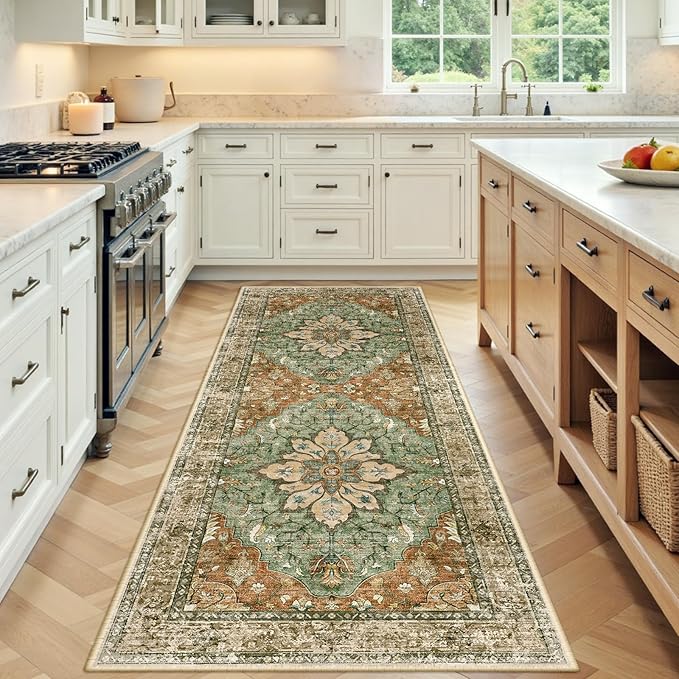 RELEANY Area Rugs 3'x8' Runner Rug Non Slip Washable by RELEANY