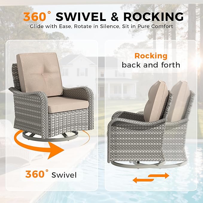 10-Seat Outdoor Wicker Patio Furniture Set - Image 5