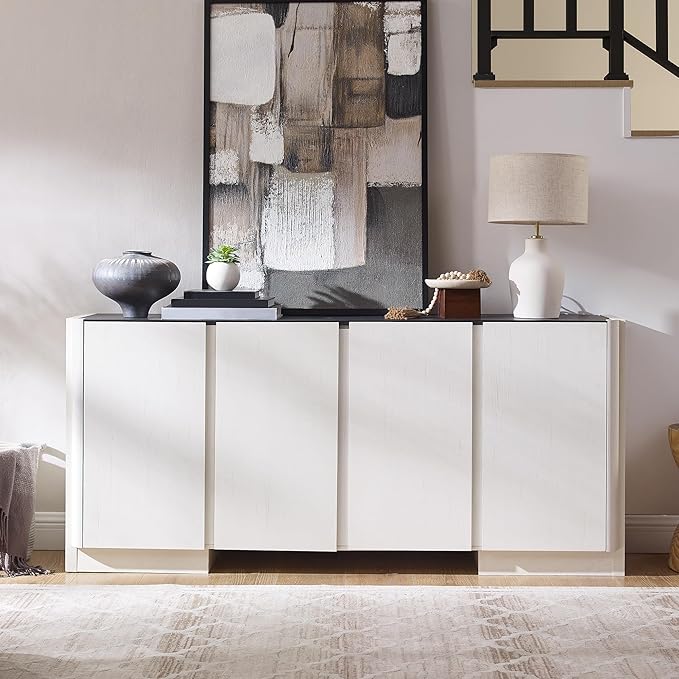 66" Large Sideboard Buffet Cabinet - Image 6