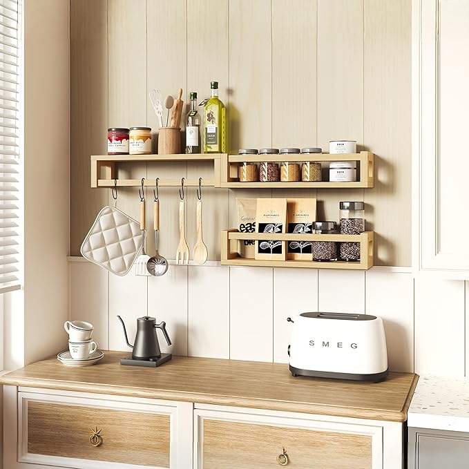 TidyCorner Upgraded Thick Floating Shelves, Solid Wood Bookshelf - Image 6