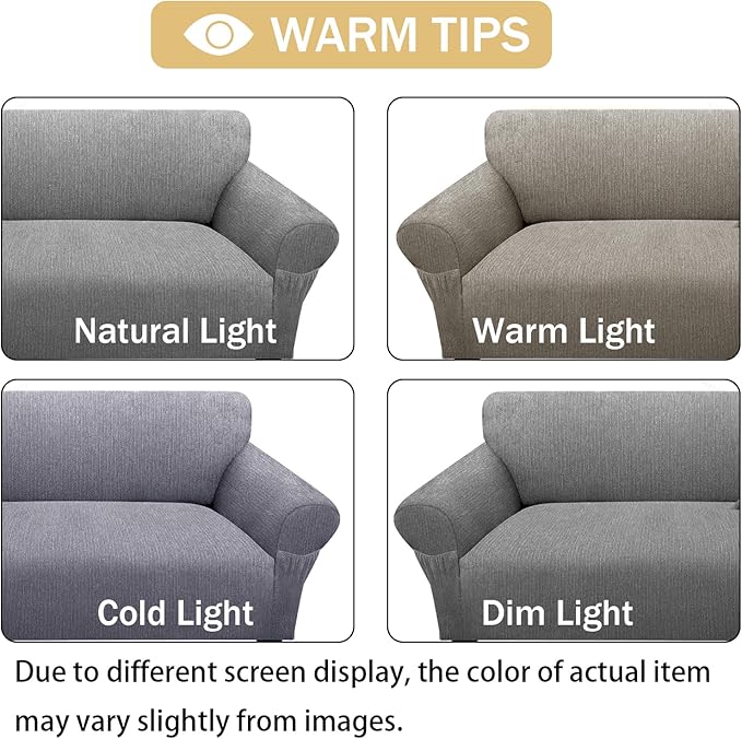 Loveseat Slipcover with 2 Pillow Cover - Image 6