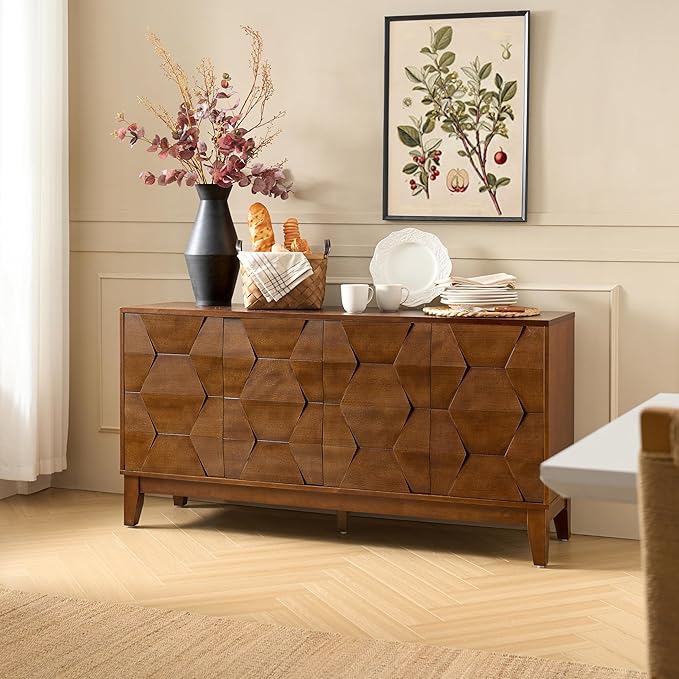 HULALA HOME Mid Century Sideboard Buffet Cabinet - Image 8