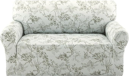 H.VERSAILTEX High Stretch Couch Cover 2 Cushion Sofa Printed Love Seat Couch by HVERSAILTEX