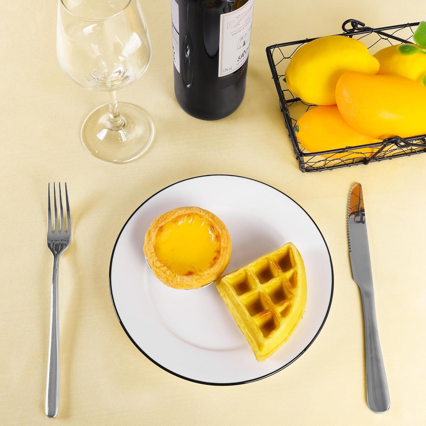 Ruisita 120 Inches Round Satin Tablecloths Champagne Overlay Round Satin Table Cover Bright Silk Tablecloth Smooth Fabric Tablecloth for Wedding Banquet Table Decoration