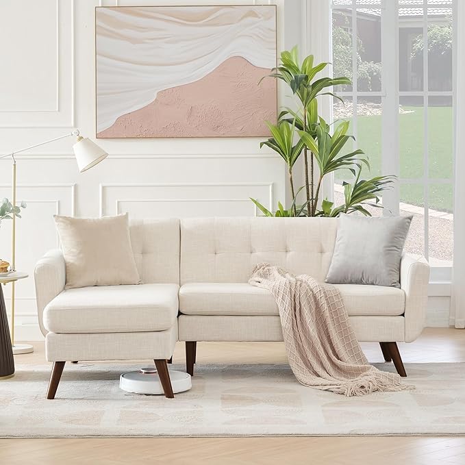 Kingfun L Shaped Couch, Sectional Couches, 3 Seater Sofas - Image 3