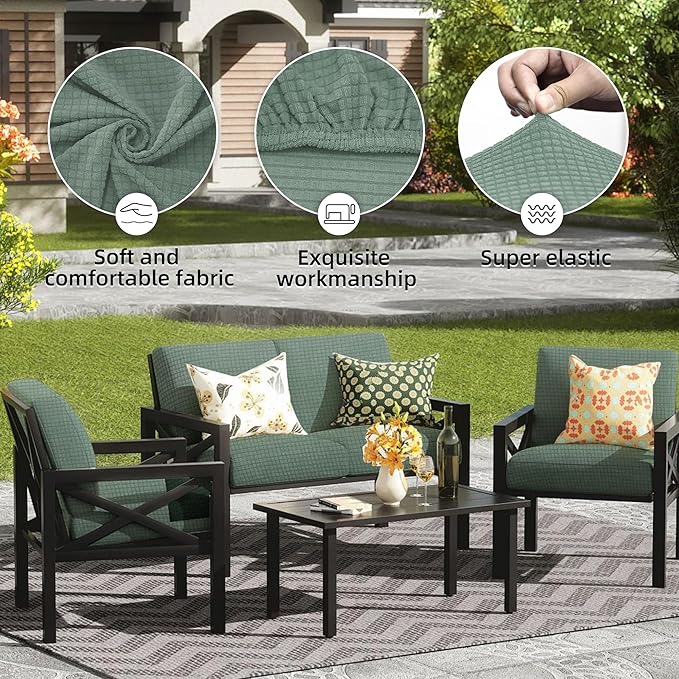 Outdoor Cushion Covers Set, Replacement - Image 3