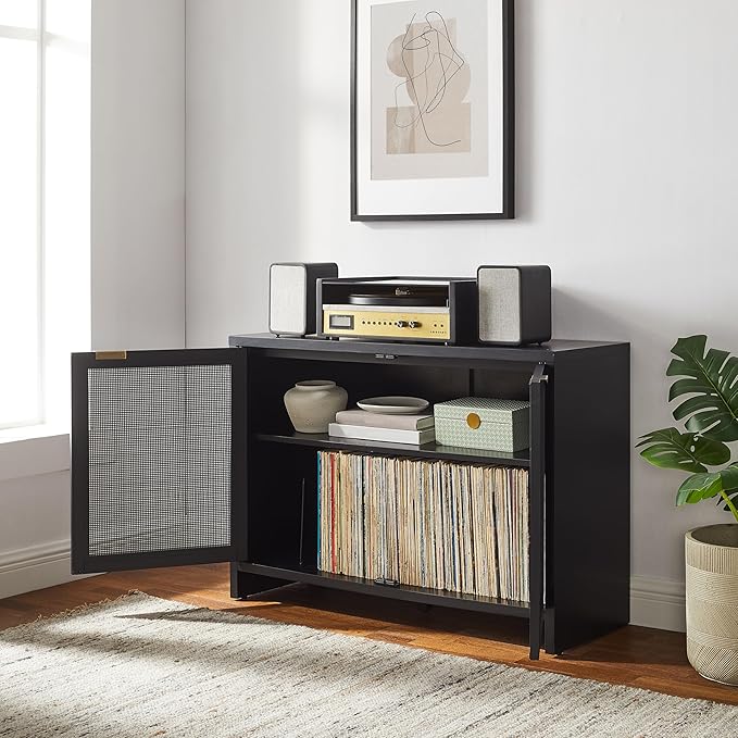 Crosley Furniture Kenji Media Console, Record Player Stand - Image 8