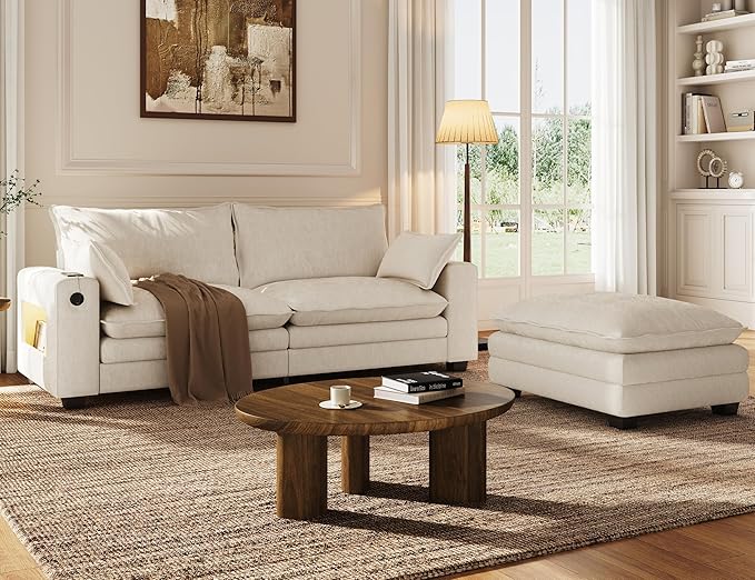 MapleGrace 80" Cloud Loveseat Sofa - Image 9