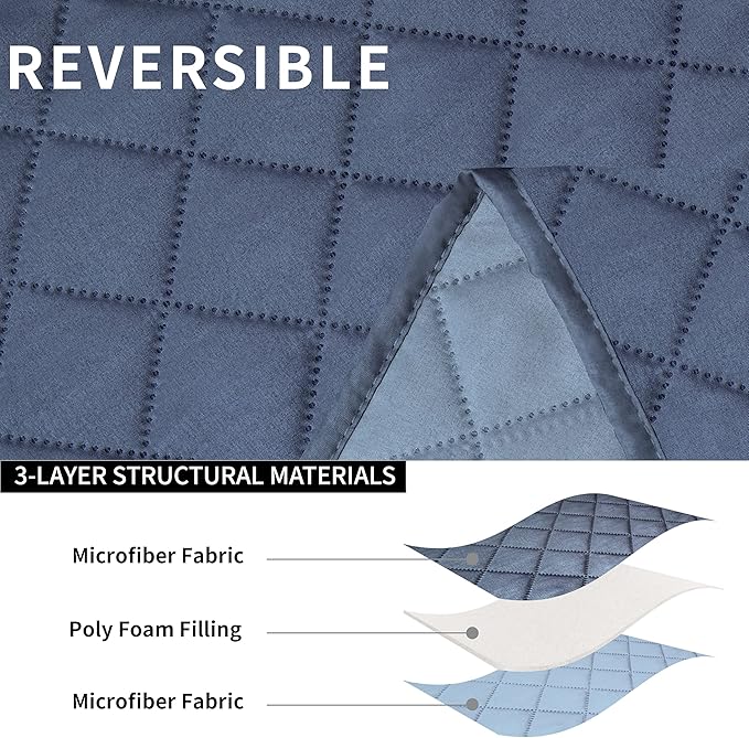 Easy-Going Loveseat Recliner Cover, Reversible Couch Cover - Image 5