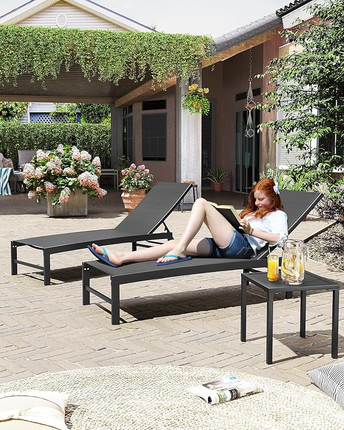 Crestlive Products 2PCS Chaise Lounge Chairs Outdoor - Image 9