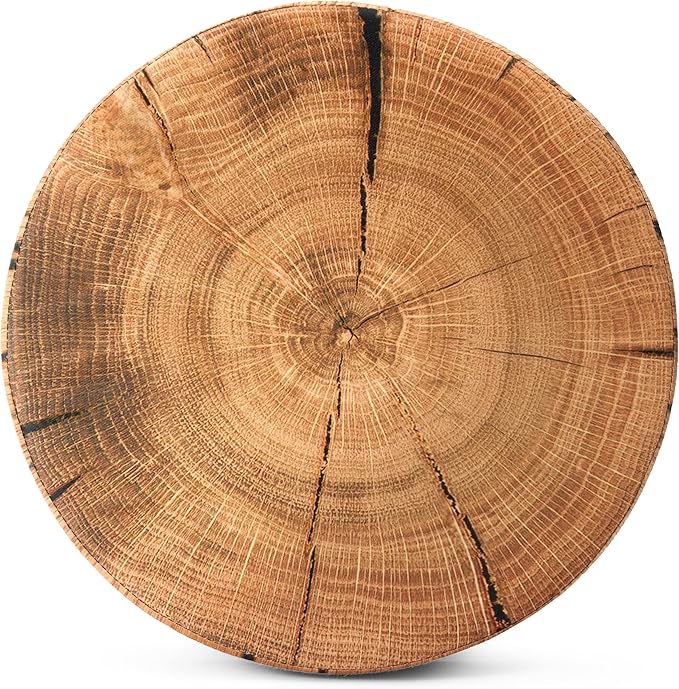 Sorbus Tree Stump Stool, Toy Storage Ottoman 15 Inch Fake tree stumps Log Stool - Image 10