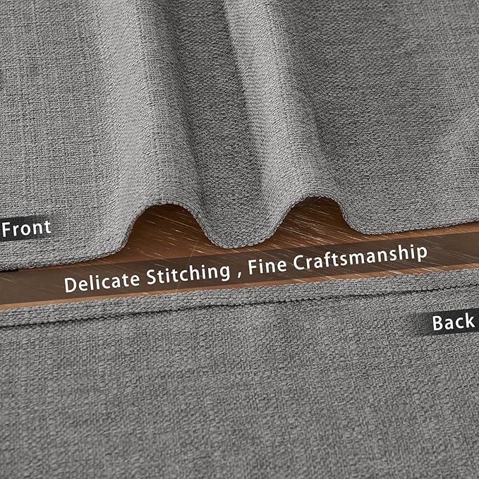 BALCONY & FALCON Placemats Set of 4 Faux Linen Cloth Place Mats Washable - Image 4