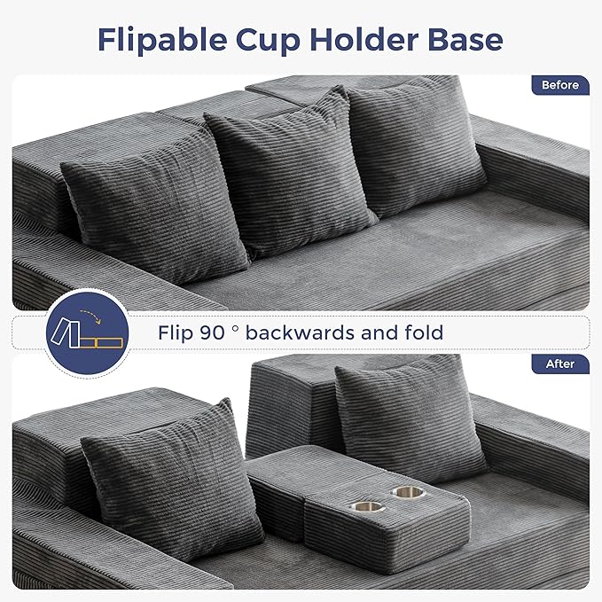 MAXYOYO Convertible Sofa Bed, Folding Sleeper Chair - Image 5