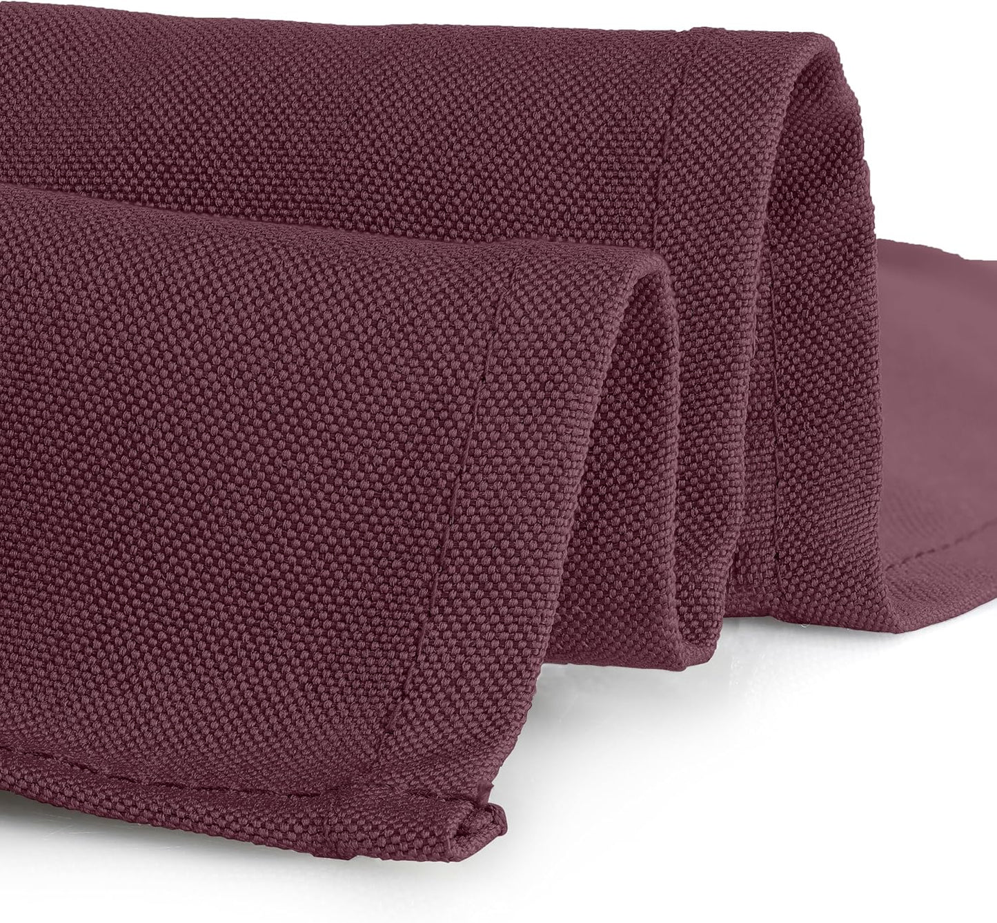 Gee Di Moda Square Tablecloth - 85 x 85 Inch Burgundy Table Cloth for Large Square or Round Tables - Heavy Duty Washable Fabric - for Buffet Table, Holiday Party, Dinner, Wedding & Baby Shower