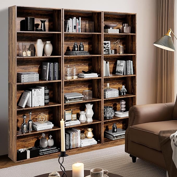 GRUSIGN 71" Tall 6-Tier Bookshelf, Large Open Display Bookcase - Image 8