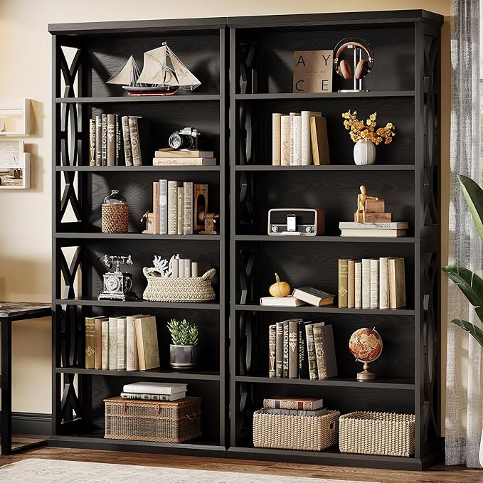 Tribesigns 6-Tier Bookshelf, 71 Inches Tall Freestanding Bookcase, Large - Image 3