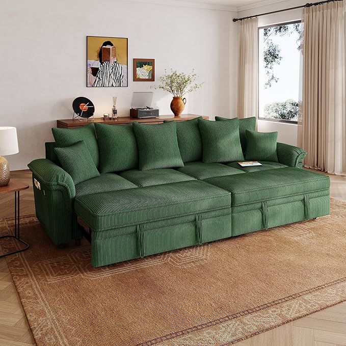 LINSY HOME Oversized Sectional Sleeper Sofa by LINSYHOME