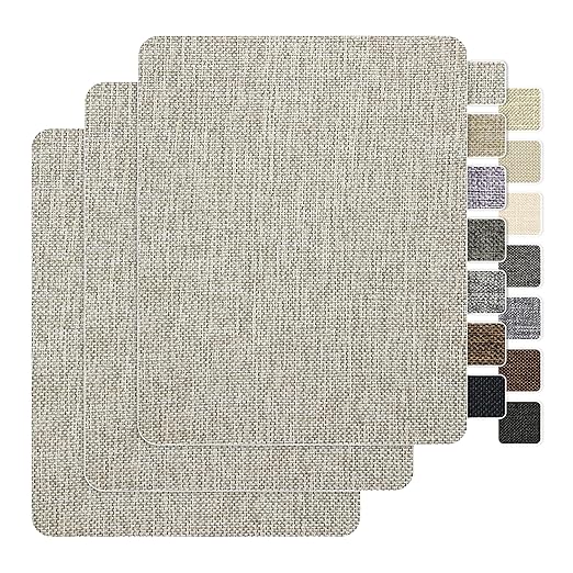 BESEZX Linen Fabric Repair Patch，3 PCS 9 * 11 Inch Self-Adhesive Couch Fabric by Besezx