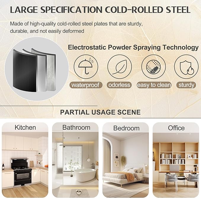 GAIOUS 71" Tall Metal Storage Cabinet - Image 8