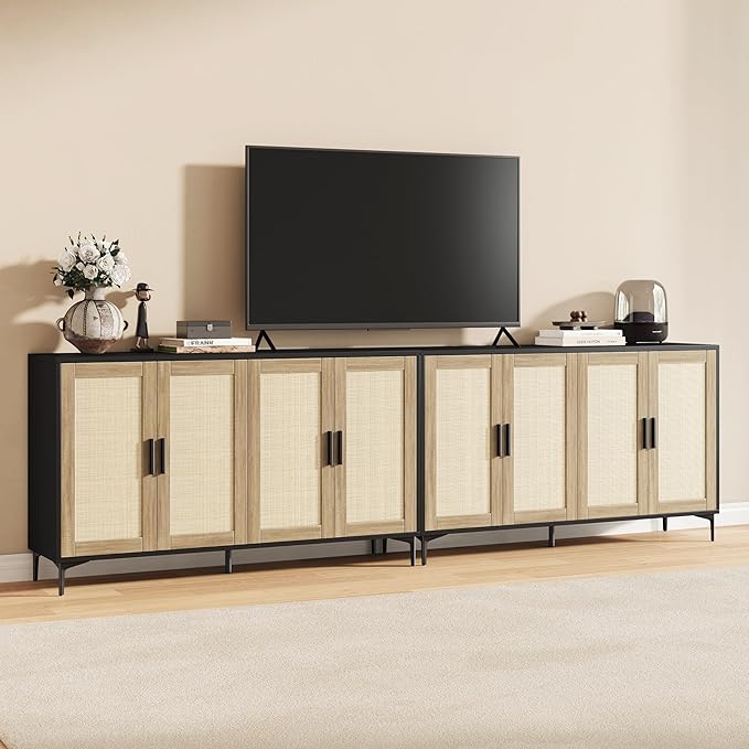 JASIWAY Buffet Cabinet with Storage, Modern Coffee Bar Cabinet Console Table - Image 11