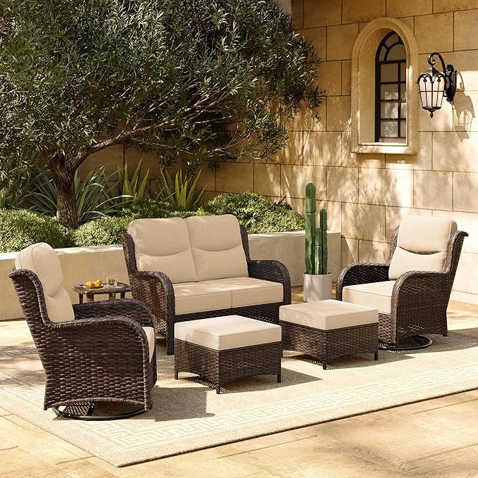 HILLGA 6-Piece Luxury Patio Furniture Set by HILLGA