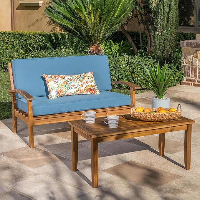 Eco-Friendly Love Seat and Coffee Table Combo, Sustainable Materials and Chic - Image 2