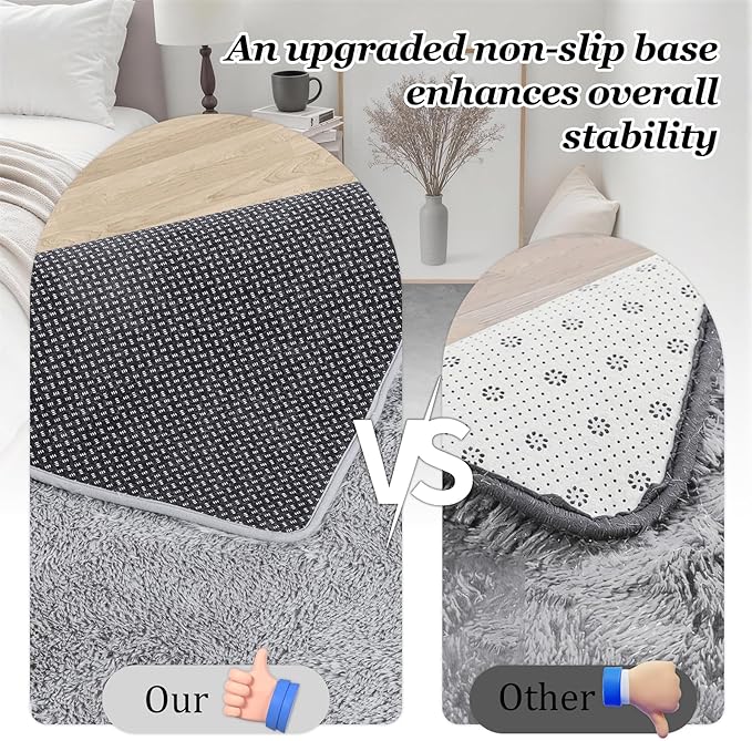 6x9 Area Rugs for Living Room Bedroom: Ultra Soft Fluffy Shag Rug Upgrade - Image 6
